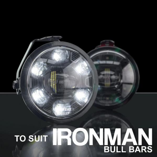 Preview: STEDI LED DRL Nebelscheinwerfer Umrüstung für Ironman Bull Bar